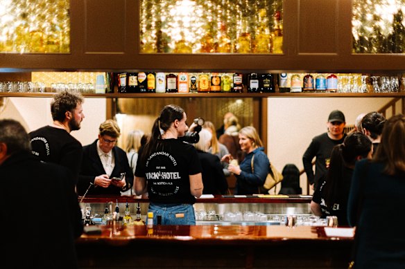 Inside the newly renovated Yackandandah Hotel.