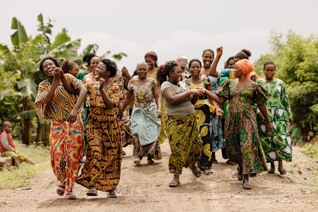 Members of the Mukunyu Women Survivor Network in Kasese, Uganda.