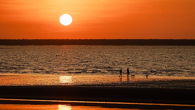 Siam sunset? No, it’s dusk over Mindil Beach, less than a 10-minute drive from Darwin’s easy-going CBD.