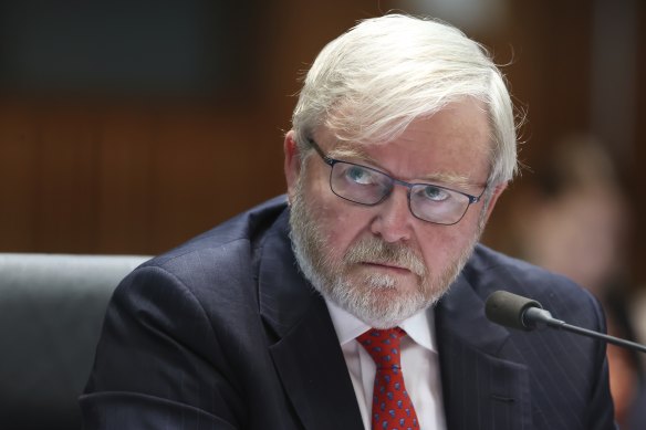 L'ancien Premier ministre Kevin Rudd a qualifié la question référendaire de Voice de 