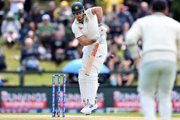 Mitch Marsh brought up his half-century after ducks in his previous two innings.