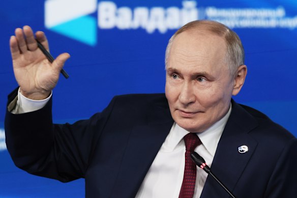 In a wide-ranging speech, Russian President Vladimir Putin also warned the United States that supplies of long-range missiles to Ukraine would seriously damage relations between Moscow and Washington.
