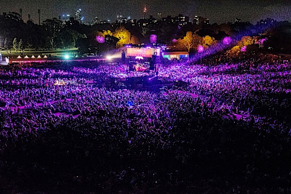 Tens of thousands at Tropfest at Centennial Park in 2016. Two months earlier, a financial crisis had scuppered the festival before it was bailed out.