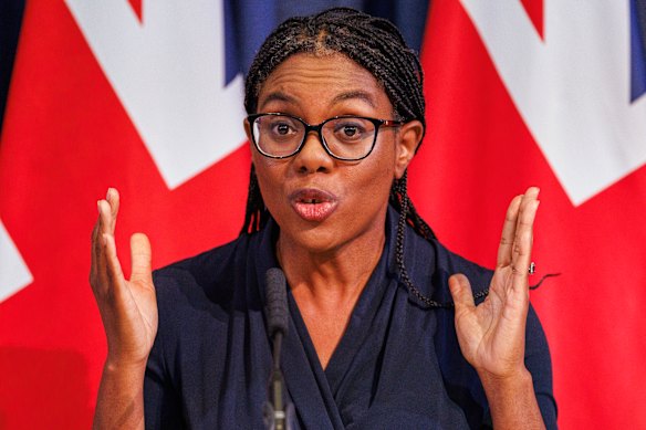 Conservative leader Kemi Badenoch is calling for cuts to welfare to help fund an increase in defence spending.