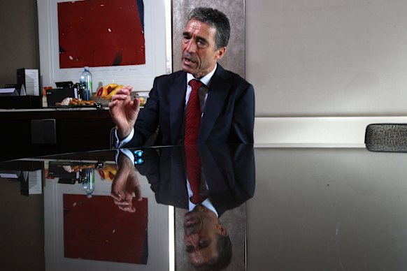 Former Denmark prime minister Anders Fogh Rasmussen in 2012.