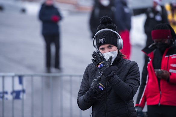 Australian Bree Walker at the 2022 Olympics in Beijing.