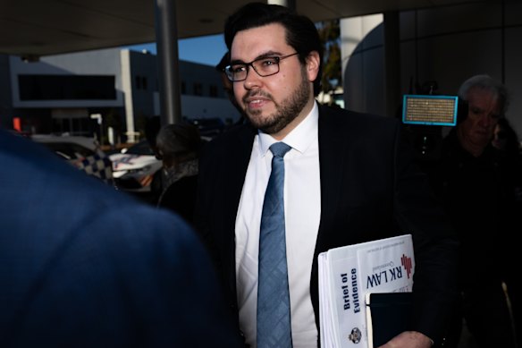 Bruce Lehrmann outside a Queensland court last year.