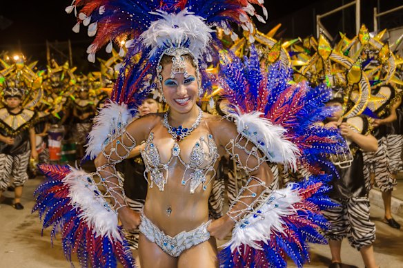 The Rainha da Bateria (Queen of the Drums), a prestigious role at Brazil’s Imperio da Vila samba school.