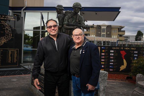 Former military investigator Peter Ensor reunited with his old interpreter, Raz Mohammad.