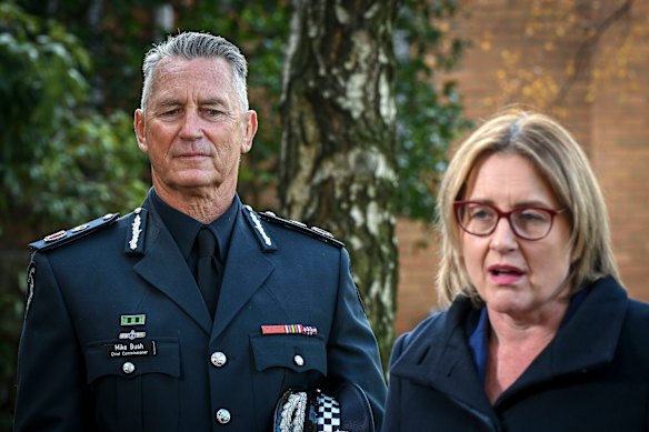 Bush and Premier Jacinta Allan.