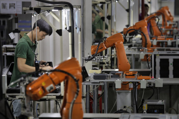 China has already put 2 million manufacturing robots to use.