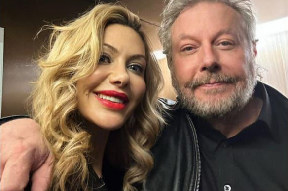 Richard White with wife Zena Nasser. 