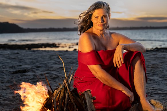 Alone Australia winner Gina Chick led a dance meditation session for about 50 people.