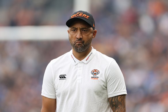 Wests Tigers coach Benji Marshall is chasing a fifth win from six starts on Saturday. 