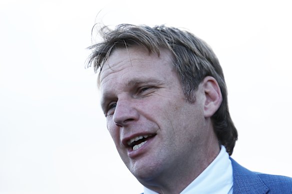 Unleeshing’s trainer, Bjorn Baker.