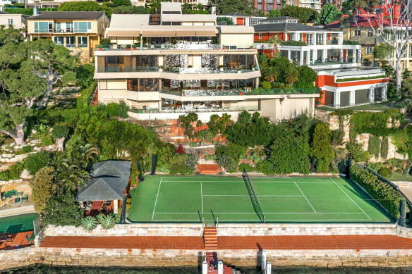 The Point Piper mansion Edgewater has been subject to ongoing ownership speculation since it last traded in 2020 for $95 million.