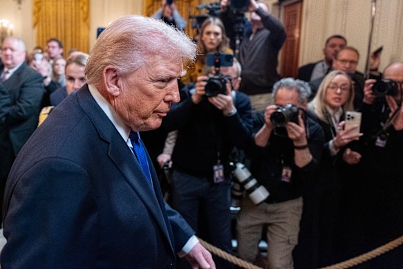 At a military honours ceremony, President Donald Trump said he would not &ldquo;get bored&rdquo; of the operation in Iran and would do &ldquo;whatever it takes&rdquo;.