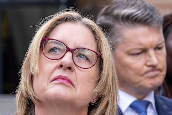 Premier Jacinta Allan and Deputy Premier Ben Carroll made an announcement on electronic device use in schools. 