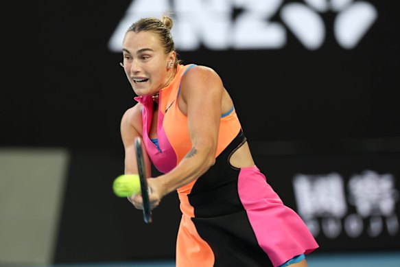 Aryna Sabalenka is aiming for her third Australian Open title in four years.