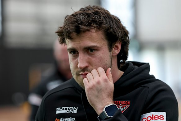 Andy McGrath had been in hospital with a broken jaw when he was told Brad Scott was leaving. 
