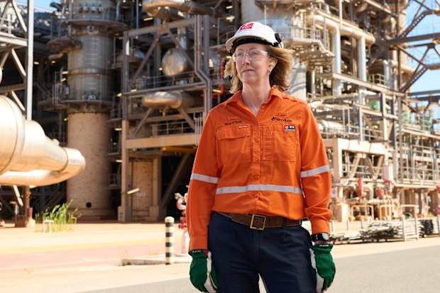 O’Neill at Woodside’s Karratha gas plant.