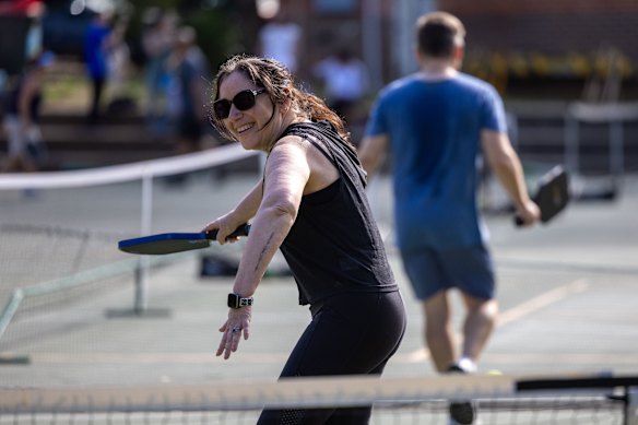 Stella Fava has become a convert to the pleasures of exercise since taking up pickleball.