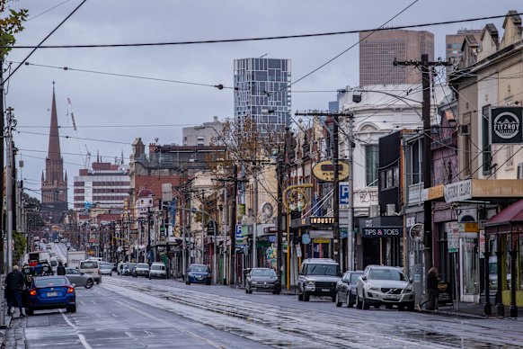 Brunswick Street in Melbourne’s Fitzroy.