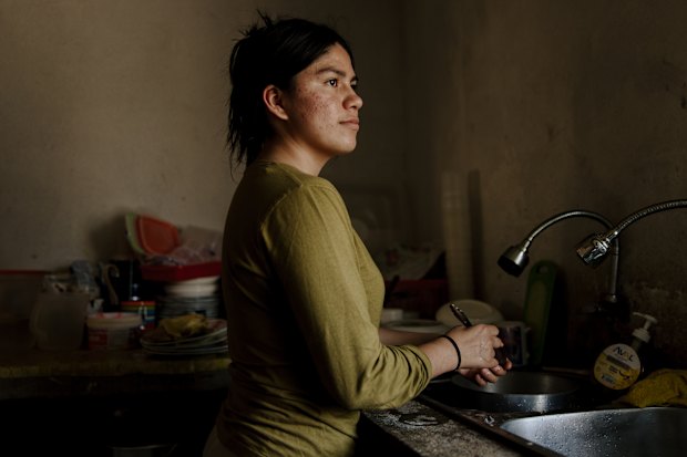“For me, cooking is therapy. And I want others to find comfort in a dish made with love.” Xiomara, a survivor of sexual abuse, in her kitchen in Huánuco, Peru.