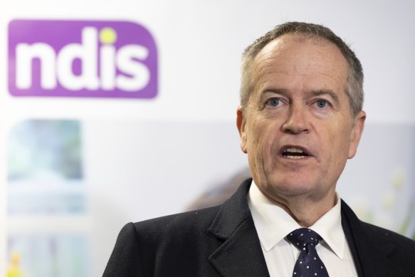 NDIS Ministre Bull Shorten. 