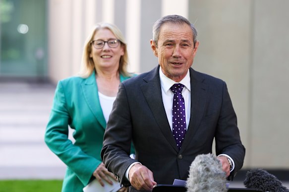 WA Premier Roger Cook and his treasurer Rita Saffioti came to Canberra to defend their share of the GST. 
