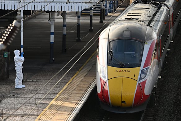 The LNER train where the stabbings took place.