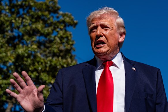 President Donald Trump said the US Navy and others would blockade the Strait of Hormuz.