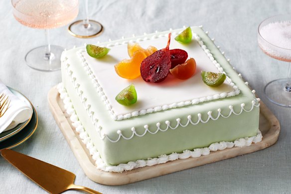 Traditional Christmas cake.