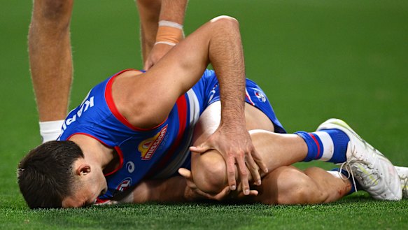 Sam Darcy ruptured his ACL against Geelong in April.