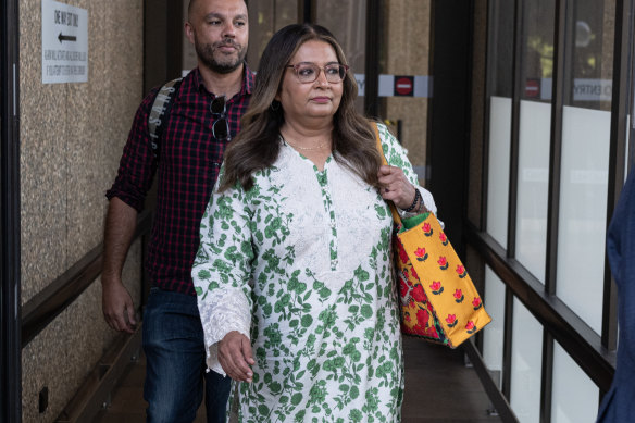 Greens legislator  Mehreen Faruqi astatine  tribunal  connected  Monday.