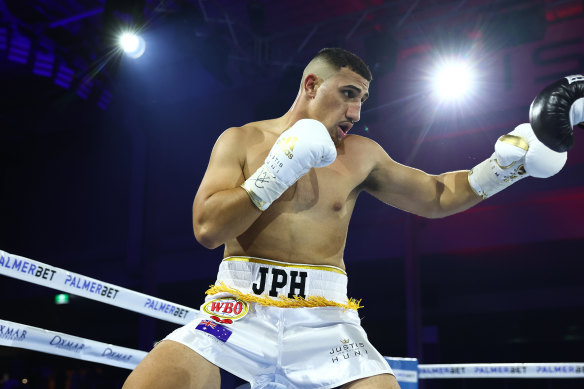 Justis Huni is hunting another world title shot.