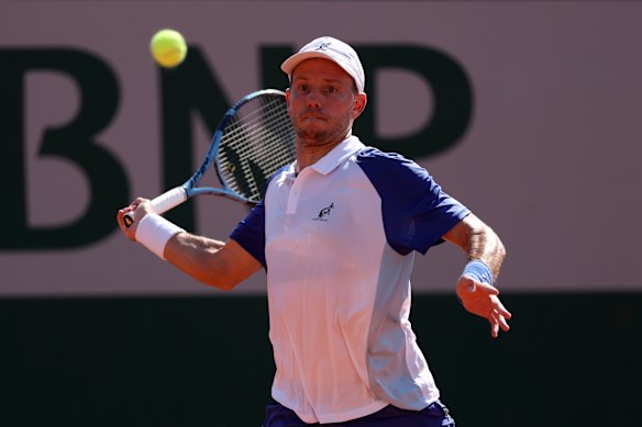 James Duckworth challenged teenage star Rafael Jodar before losing in four tight sets.