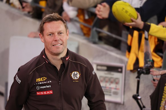  Hawthorn coach Sam Mitchell.