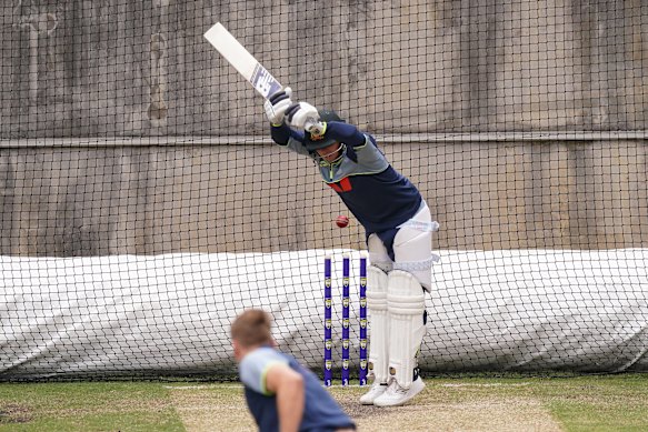 After struggling to track the ball at training in Adelaide, Steve Smith was back to work in Melbourne ahead of Friday’s Boxing Day Test.