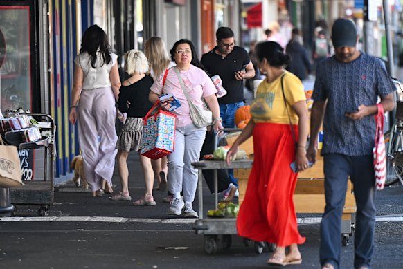 The bustling Centre Road in Bentleigh.