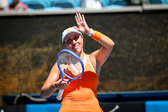 Jessica Pegula is drawn to play Madison Keys on Monday.