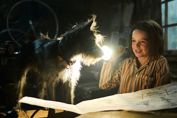 Squid as Runt with Lily LaTorre as Annie Shearer in the film version of Craig Silvey’s first Runt novel.