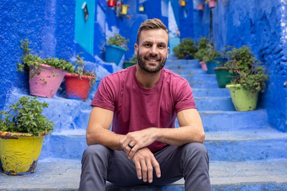 Beau Ryan as host of Channel Ten’s Amazing Race.