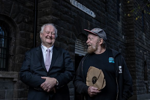 Dennis Bear and Doug Morgan remember the Pentridge radio station.