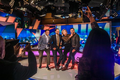 The Project’s hosts with executive producer Chris Bendall.