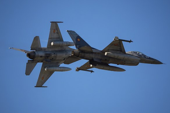 Romanian fighters tracked the Russian drone as it crossed into Romanian airspace.