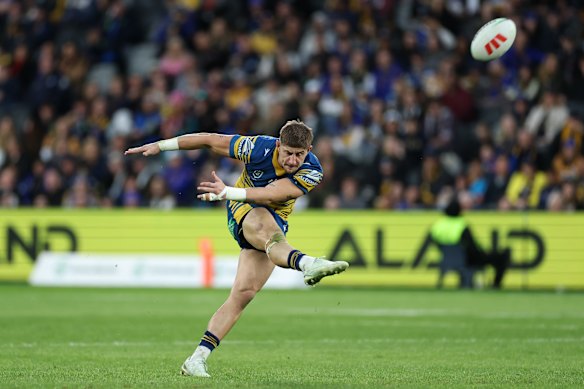 Eels winger Zac Lomax.
