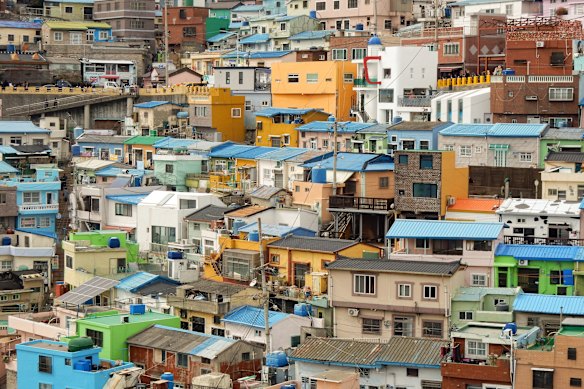 Despite its status as a tourist attraction, many residents of Gamcheon still live as they always have.