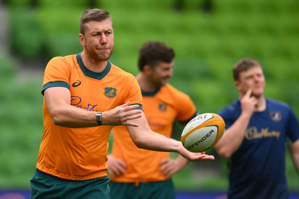 Angus Blyth earned a Wallabies debut last year, now he faces a fight for his Queensland Reds spot.