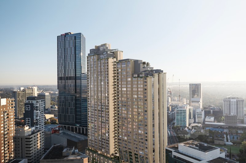 An artist’s impression of Crowne Plaza Parramatta.